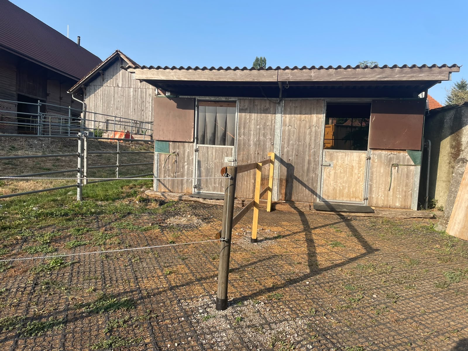 Aussenboxen mit Auslauf und eigenem Brunnen